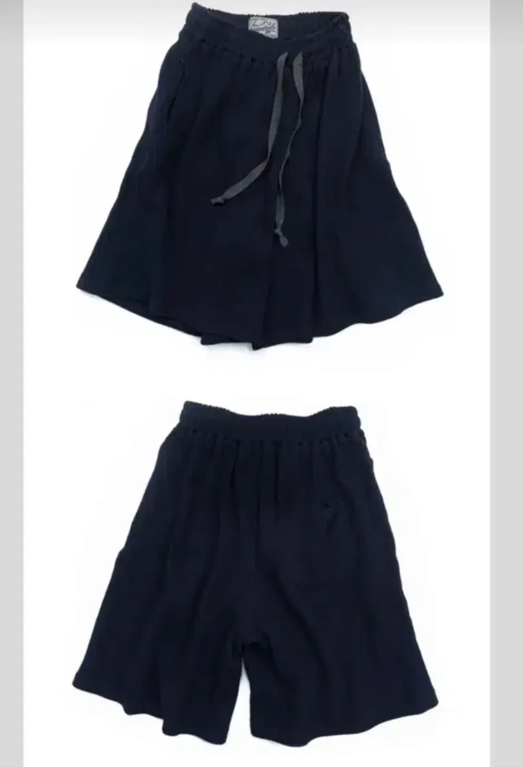 샵페어리 와플 버뮤다 팬츠 네이비 상품이미지2