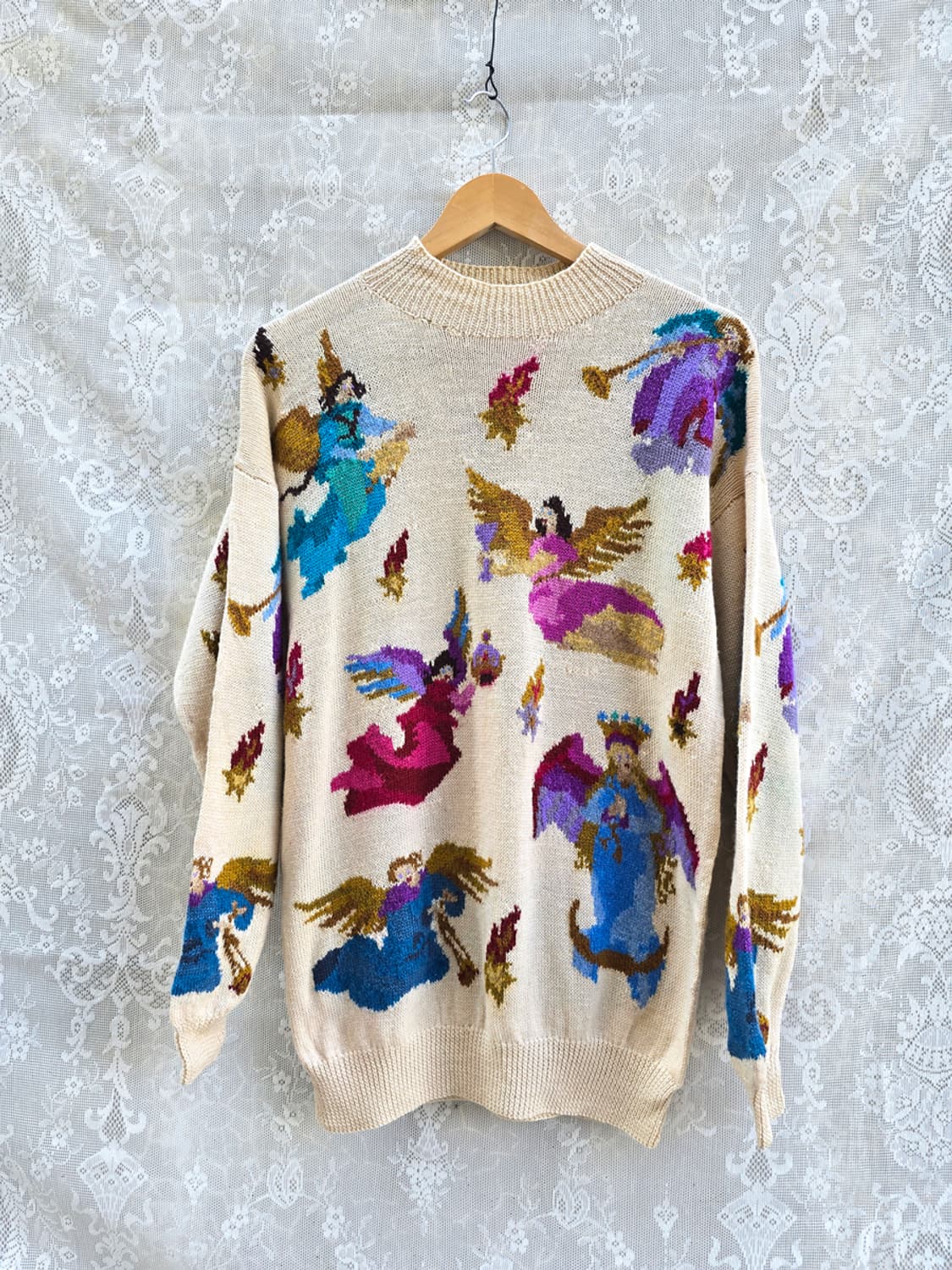 80s 핸드메이드 니트 (made in u.k) 상품이미지1