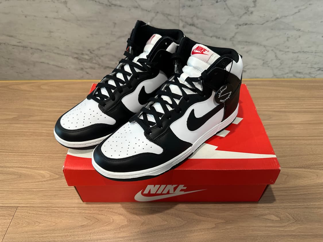 (W)290  m285 나이키 덩크 하이 범고래 블랙 앤 화이트 상품이미지2