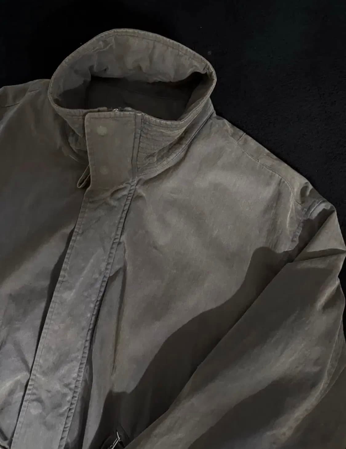 999휴머니티 어드벤처 블리치드 봄버 자켓 차콜 3사이즈 상품이미지3