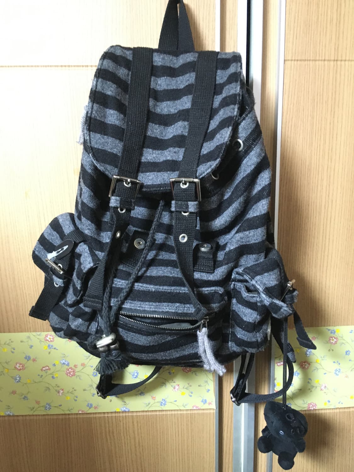 텐스댄스(파히섬) 스트라이프 백팩 상품이미지1