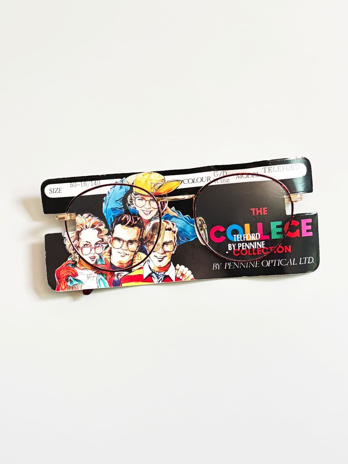 90s 영국제 PENNINE 옵티컬 클래식 라운드 빈티지 안경 상품이미지2