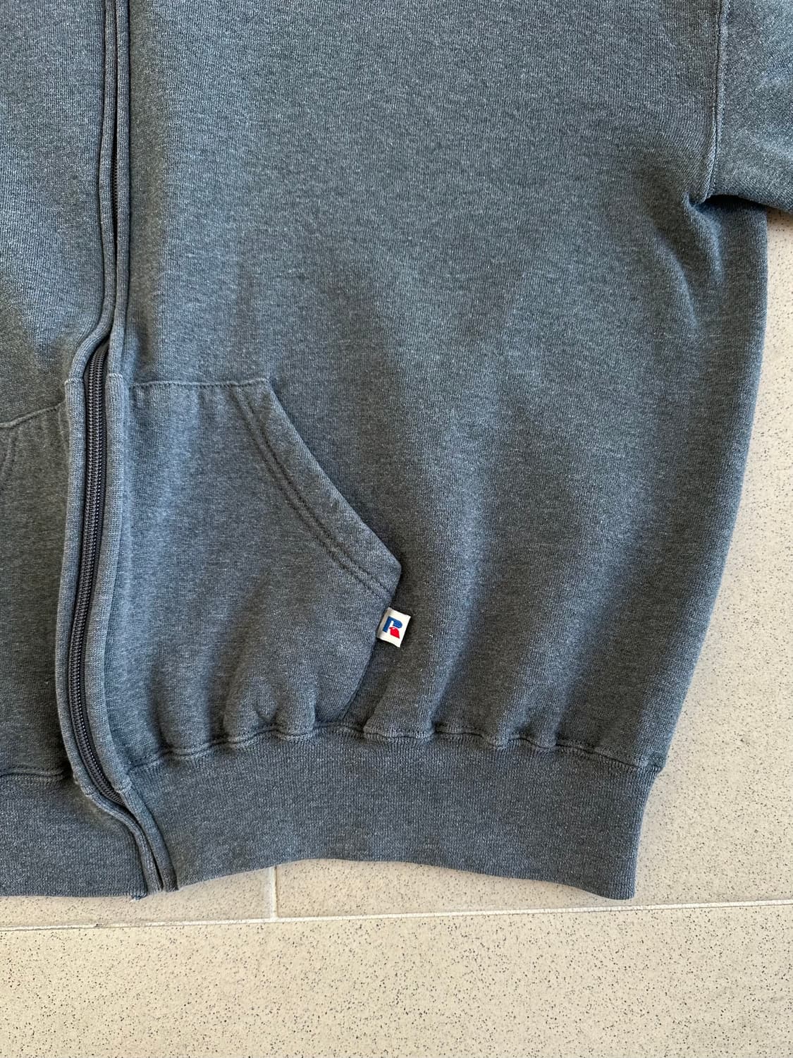 90s 빈티지 러셀 후드집업 다크그레이  XXL 상품이미지3