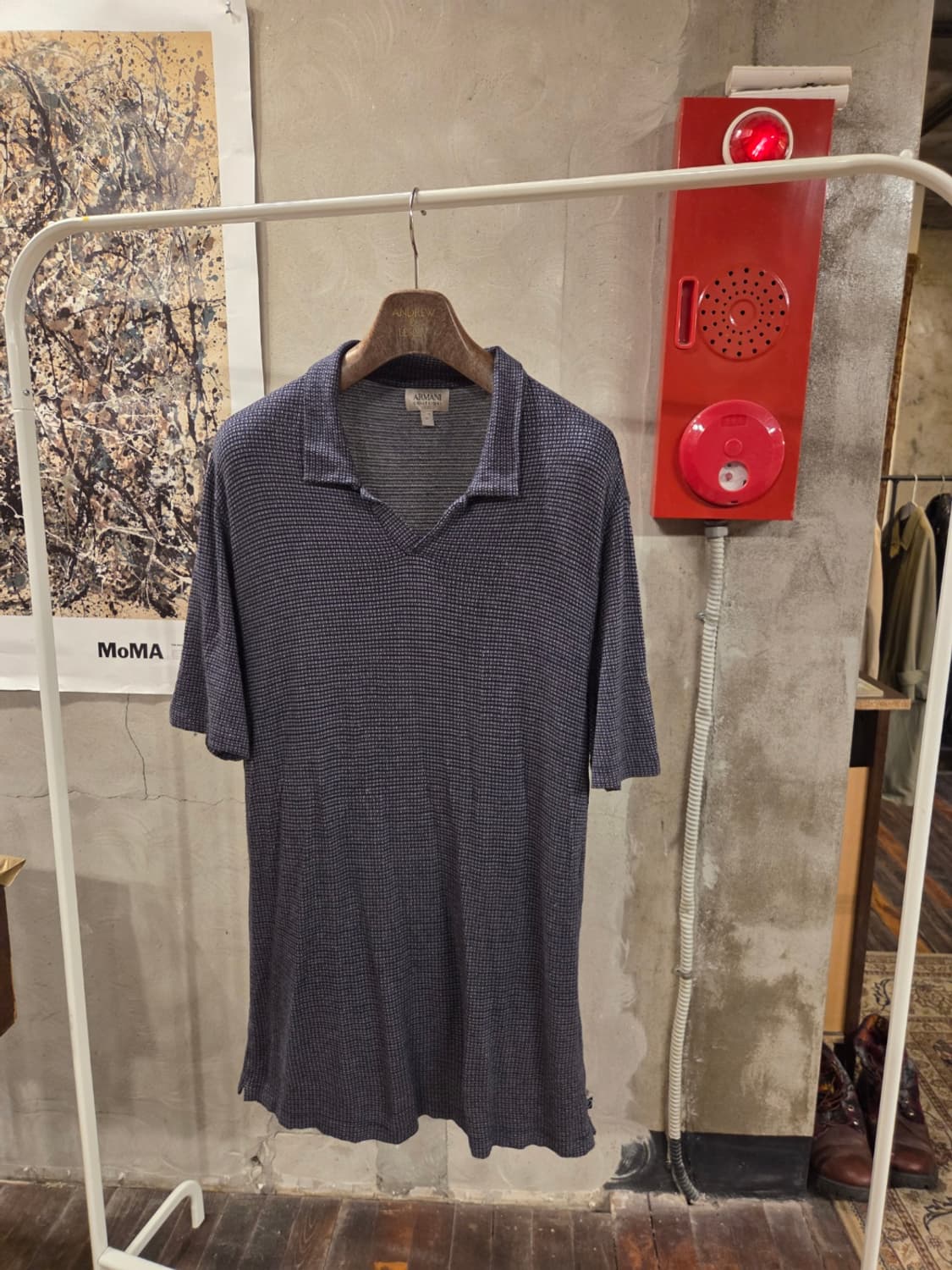 아르마니 꼴레지오니 오픈칼라넥 티셔츠 상품이미지8