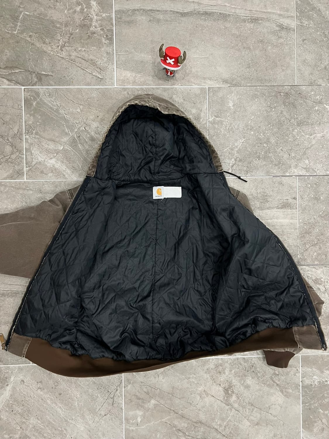 (XL) 칼하트 후드 덕 액티브 자켓 JQ282(J06 CHT) 체스트넛 상품이미지3