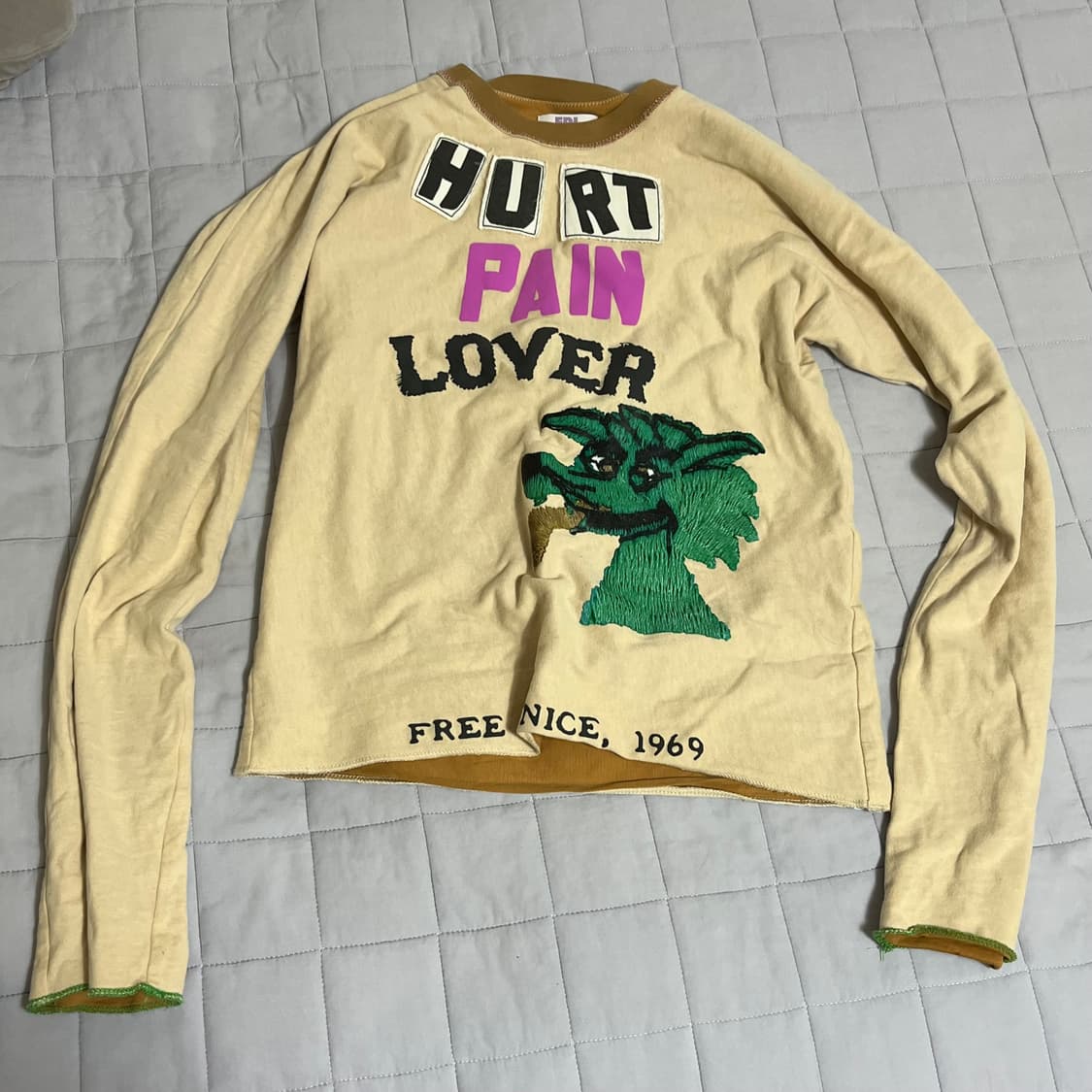 erl 이알엘 유니섹스 허트 리버시블 티셔츠 니트 m 상품이미지1