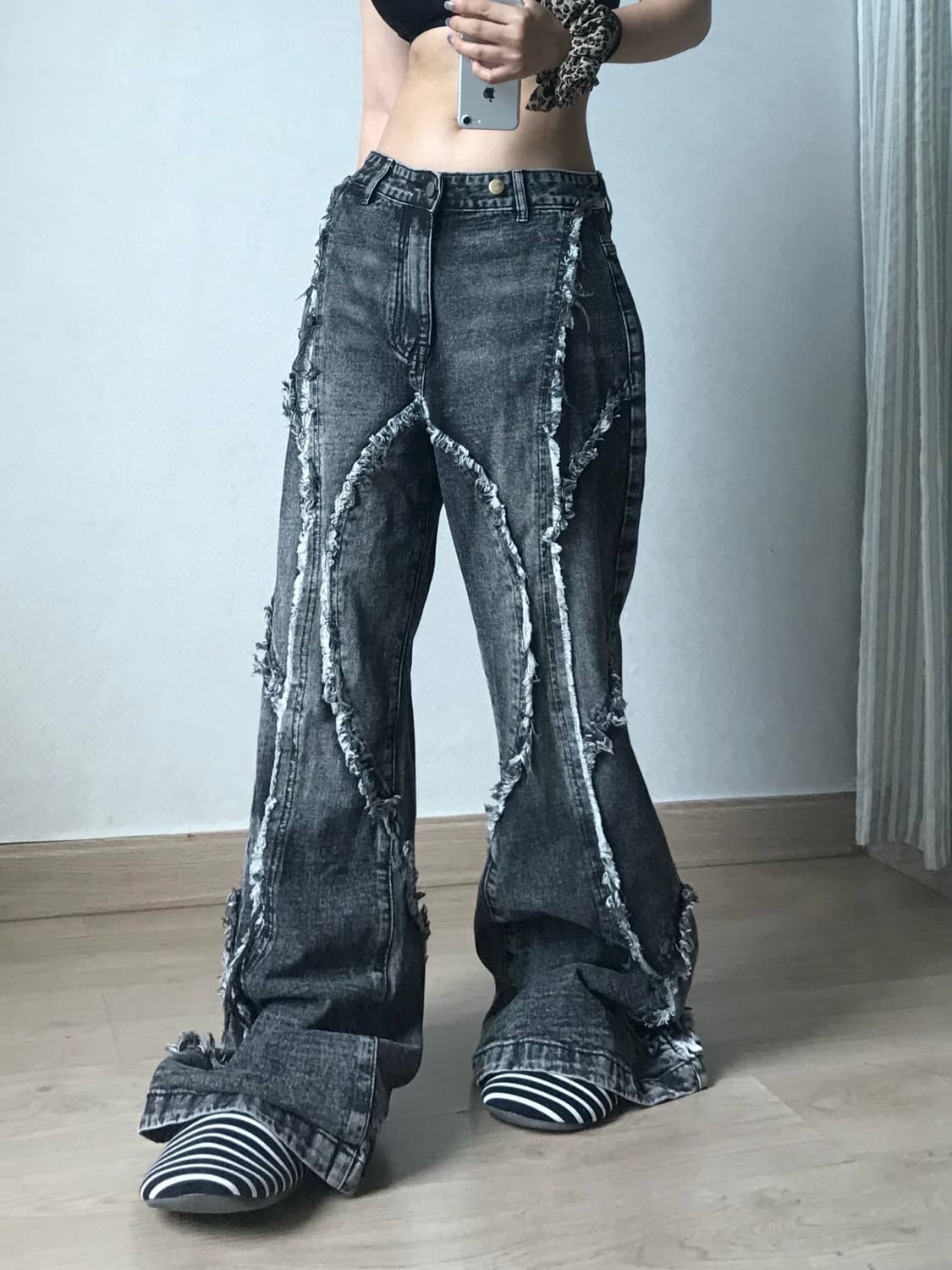 Dark denim washed grunge bootcut pt 상품이미지2