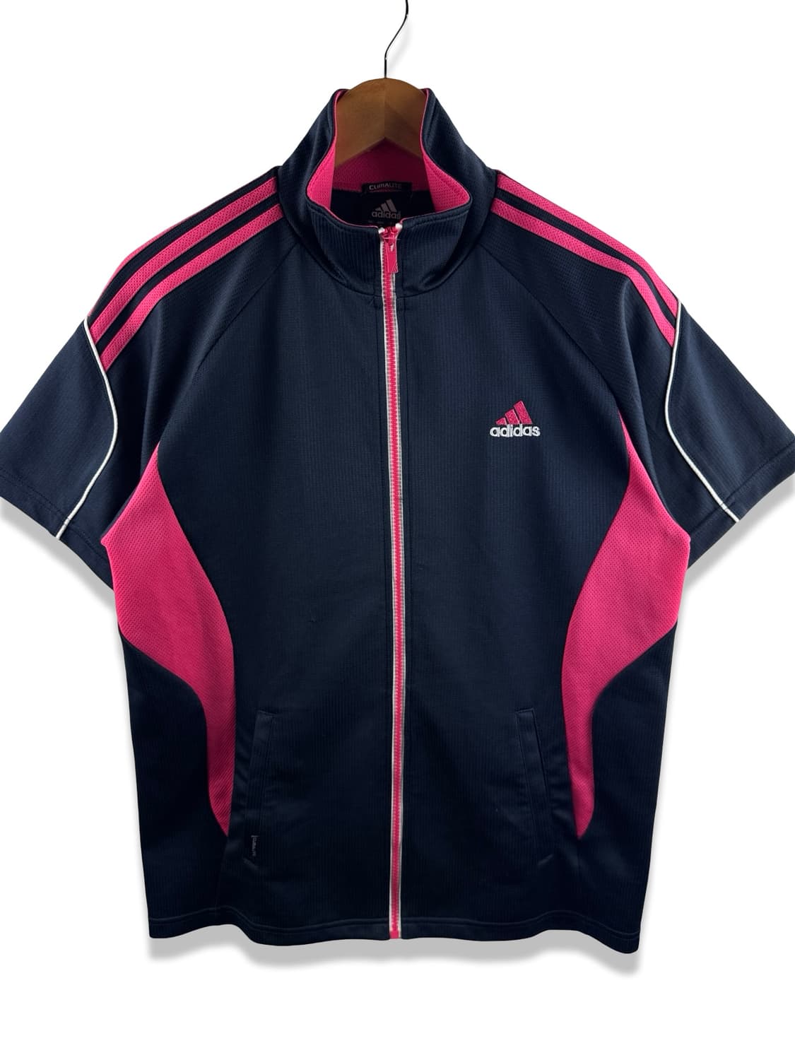 아디다스 블랙 핑크 반팔 트랙져지2990 상품이미지1