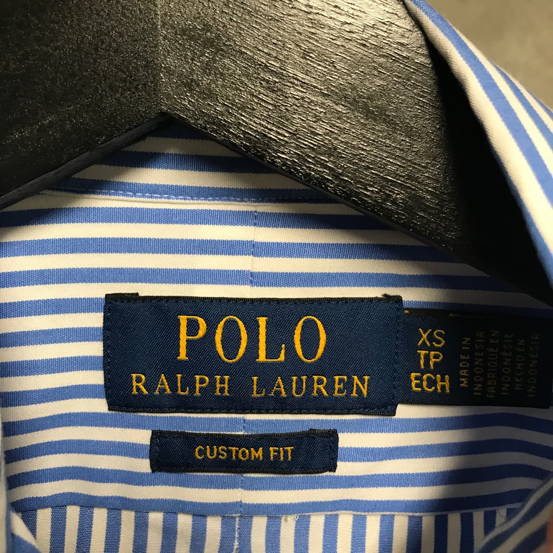 폴로 랄프로렌 스트라이프 셔츠 블루 XS 상품이미지5