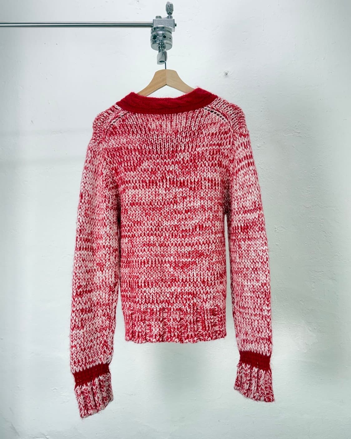 타케오 키쿠치 믹스드 콘트라스 골지 니트 스웨터 상품이미지6