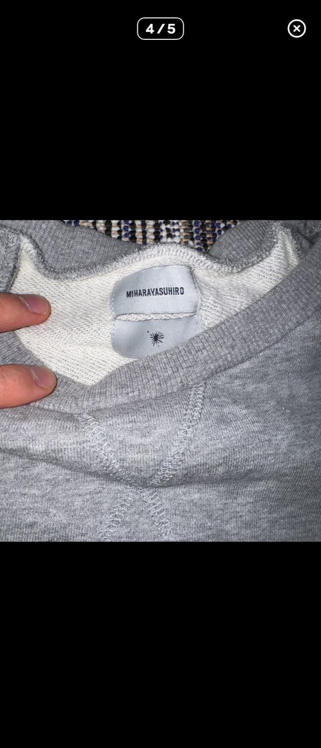 미하라 야스히로 레이어드 맨투맨 상품이미지4