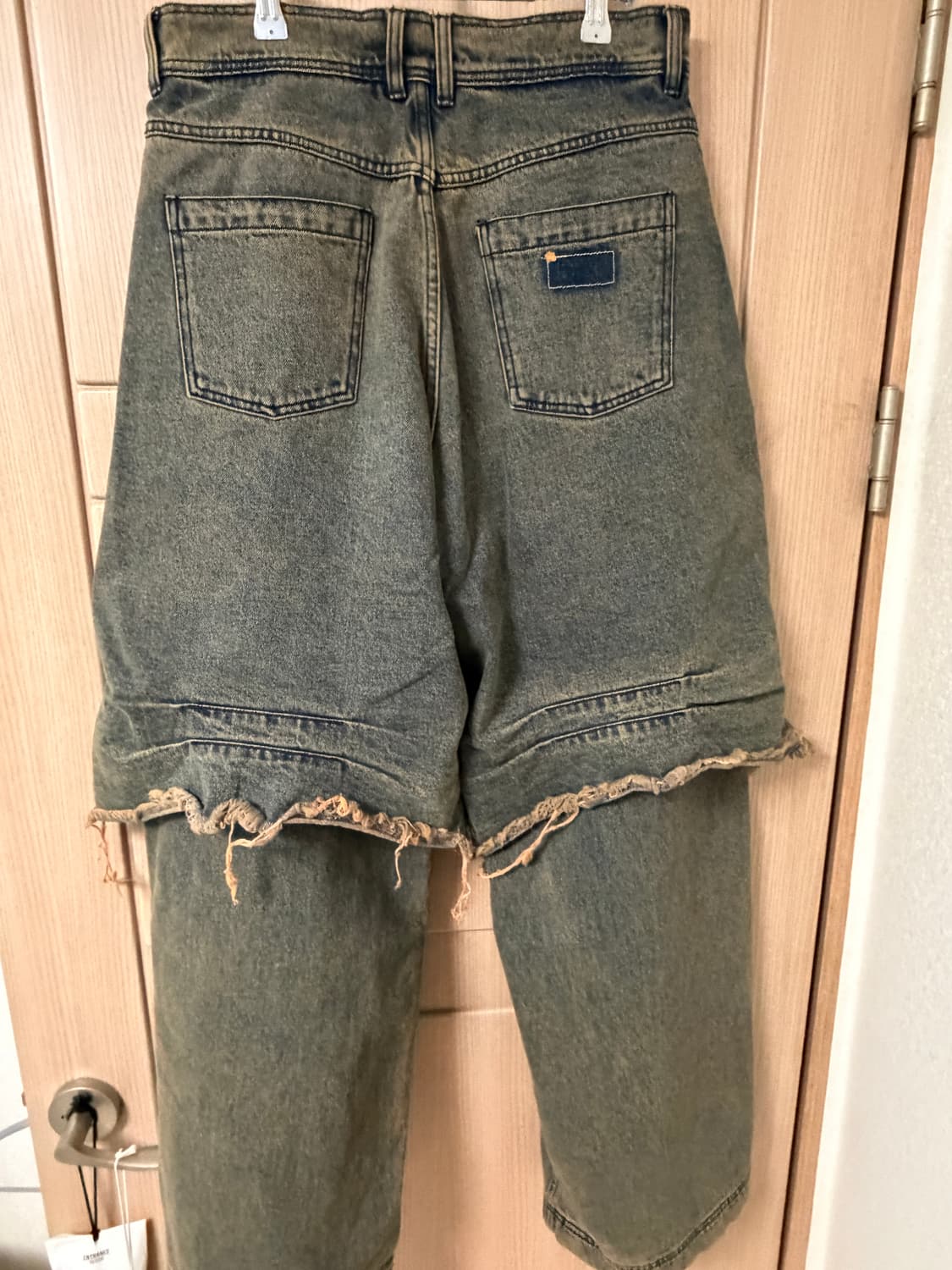 Blr 디스트로이드 빈티지 더블 데님 팬츠 상품이미지3