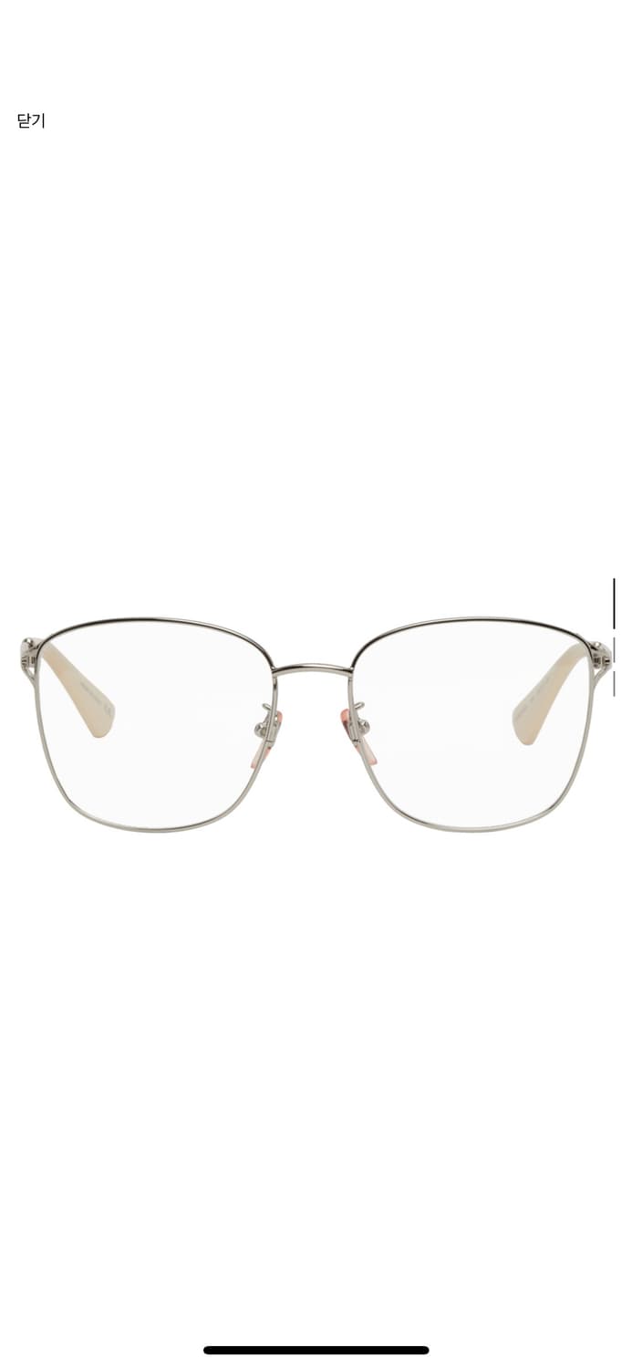 구찌 실버 라지 스퀘어 안경 GG0819OA 003 상품이미지1
