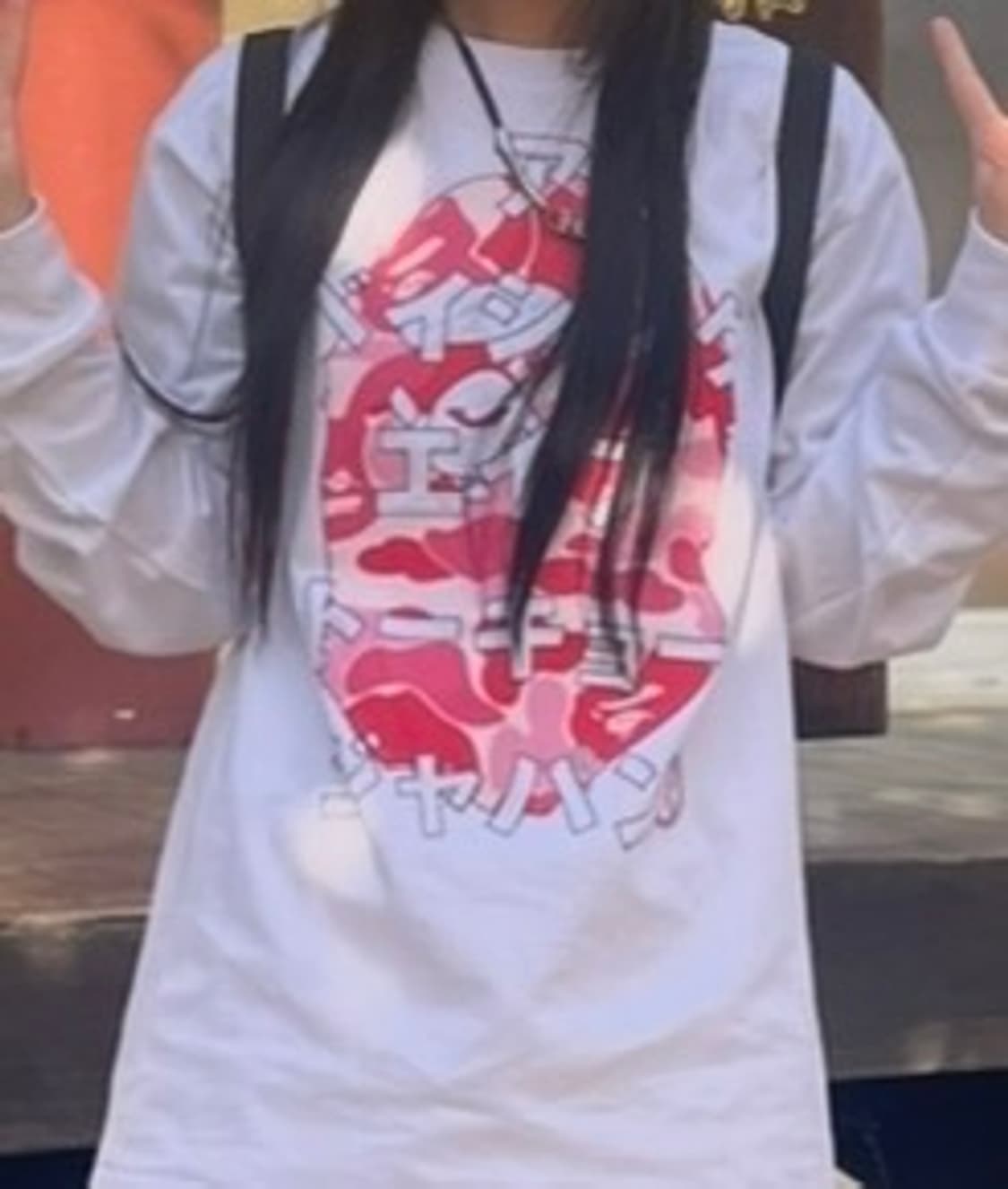 베이프 Bape 후쿠오카 핑크 롱슬리브 M 상품이미지2