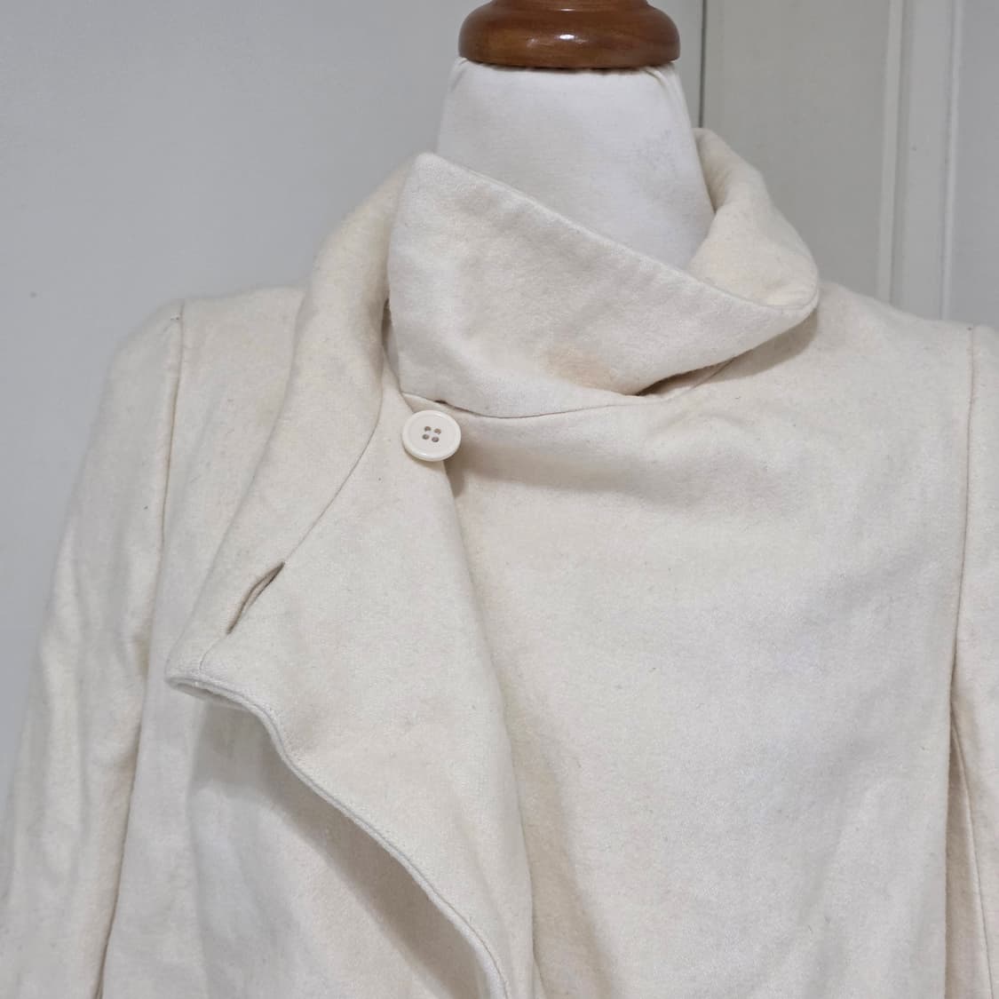 일본빈티지)히메라떼갸루st 로맨틱 하이넥 크롭 모직 자켓 상품이미지3