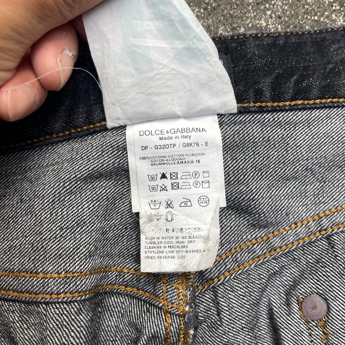 돌체앤가바나 블랙 데님팬츠 상품이미지8