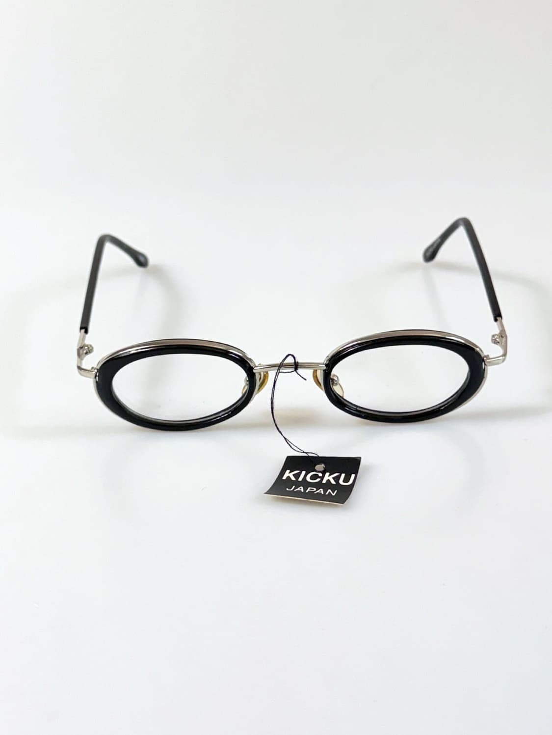 90s KICKU JAPAN 라운드 오벌 콤비네이션 빈티지 안경 상품이미지2