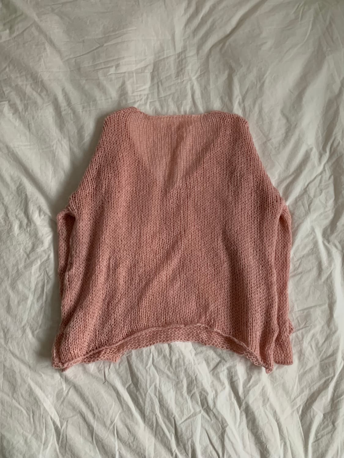 핑크 브이넥 니트 상품이미지5