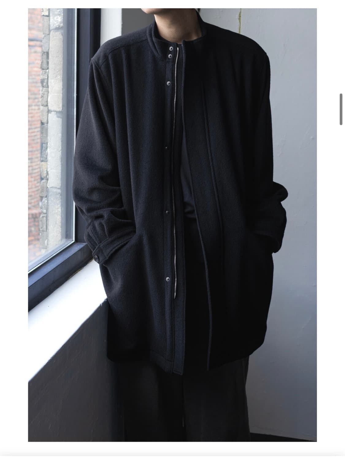 고낙 울 앙고라 모즈파카 블랙 1 상품이미지1