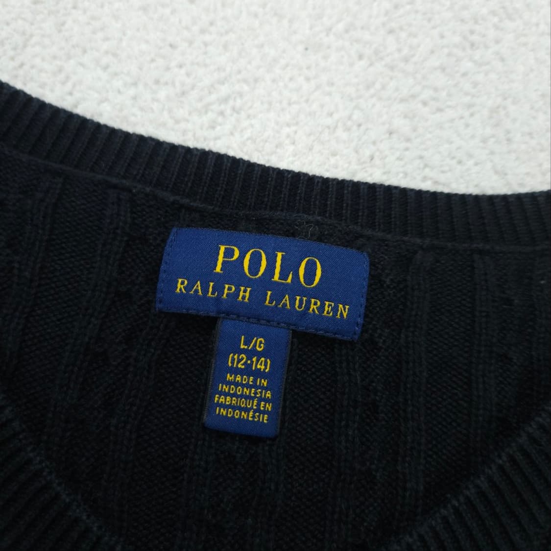 폴로 랄프 로렌 케이블 가디건 L12-14 블랙 상품이미지4