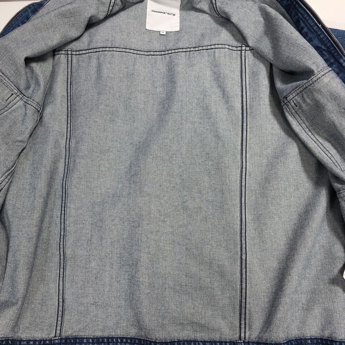 0776 에스피오나지 ESPIONAGE 데님 집업 자켓 / XL 상품이미지5