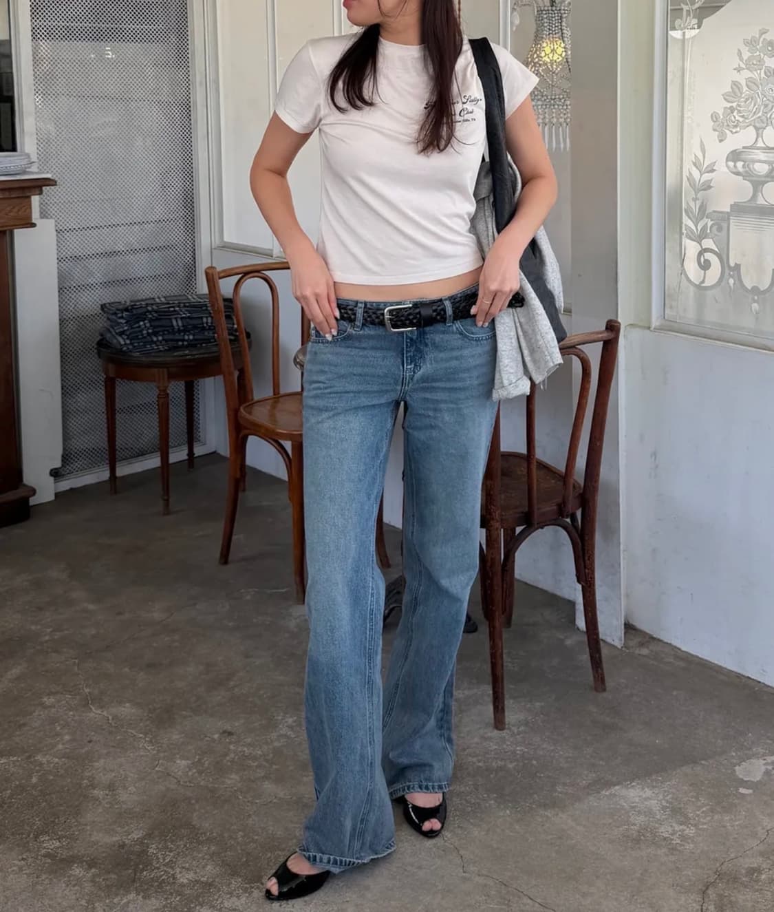 (새상품) 글로니 로데오진 워시드 블루 m 상품이미지1