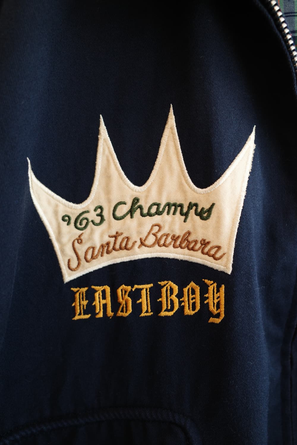 90s East Boy 패치워크 블루종 상품이미지3