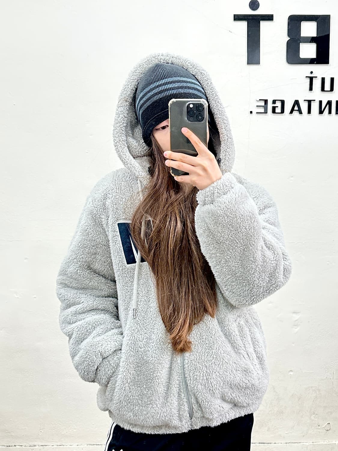 FCMM 양털 뽀글이 후드 점퍼 상품이미지1