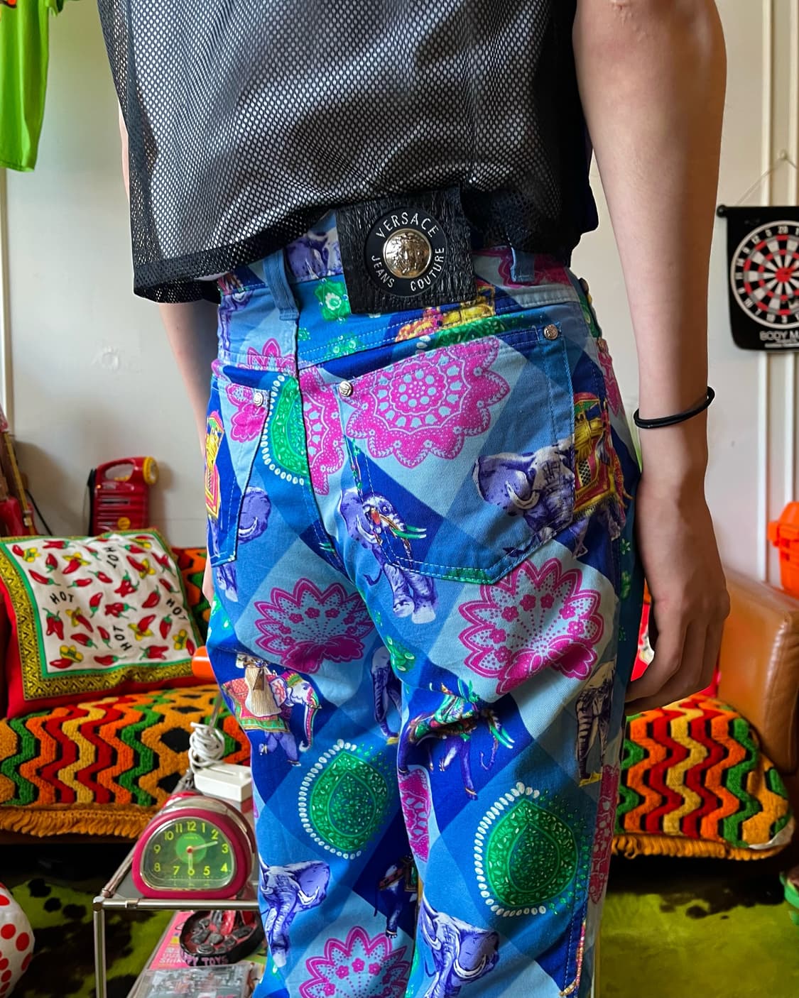 90s VERSACE Indian Elephant Pants 상품이미지2