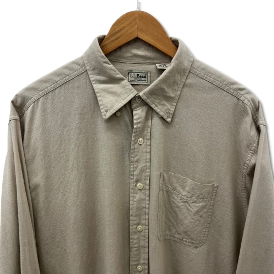 L.L.Bean 버튼 다운 카라 베이지 셔츠 상품이미지3