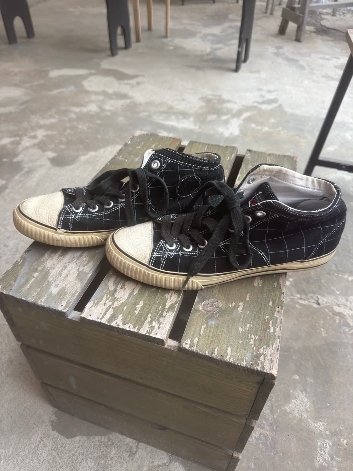 Visvim 하이탑 스웨이드,레더 스니커즈 상품이미지4