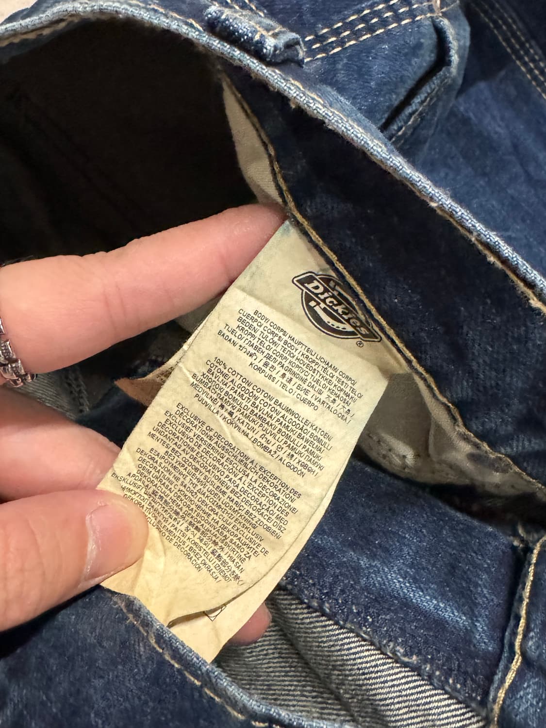 Dickies 디키즈 카펜터 데님팬츠 상품이미지8