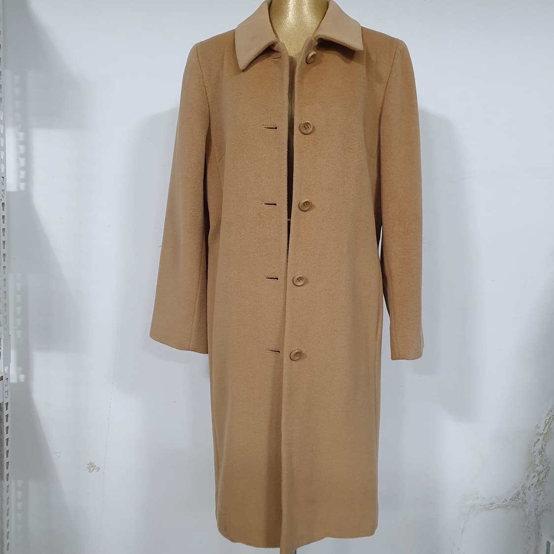 빈티지 램스울 밀크 카라멜 코트 모리걸 올드스쿨 아메카지 상품이미지3