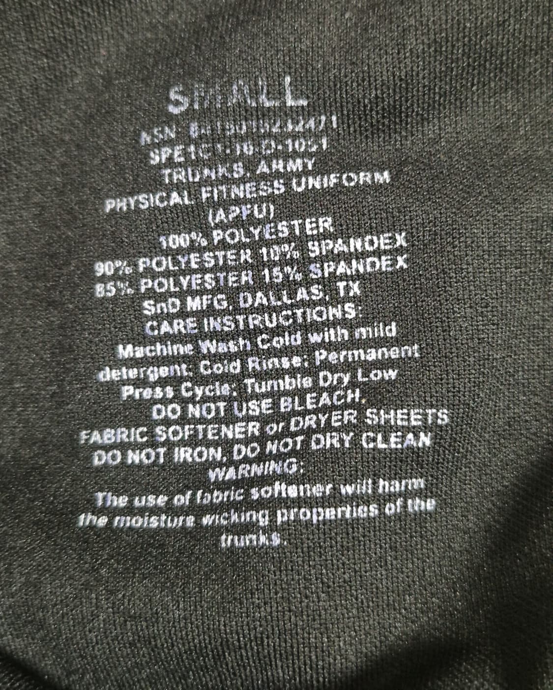 미육군 APFU 체육복 트레이닝복 반바지 하의 (S) (3) 상품이미지6