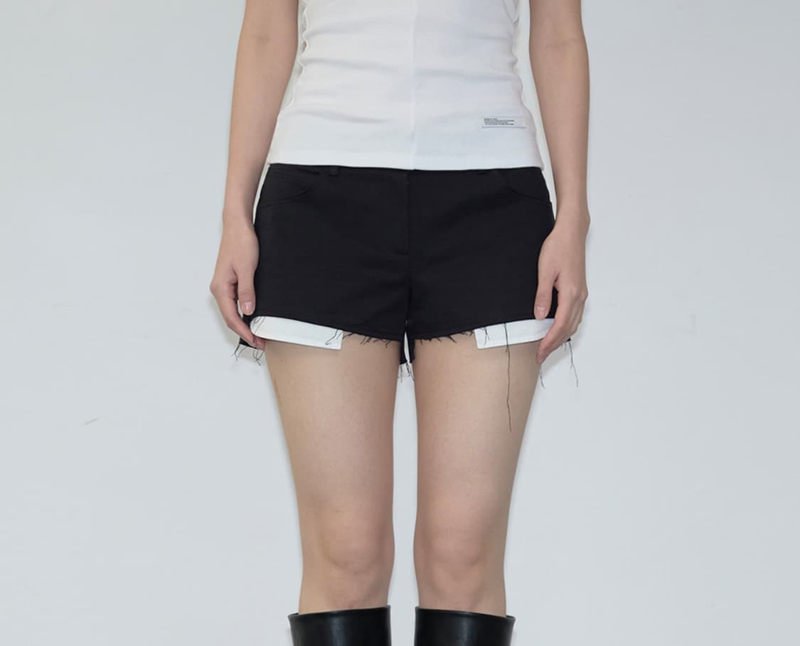 이네기 Exposed Pocket Shorts 쇼츠 (black) 상품이미지1