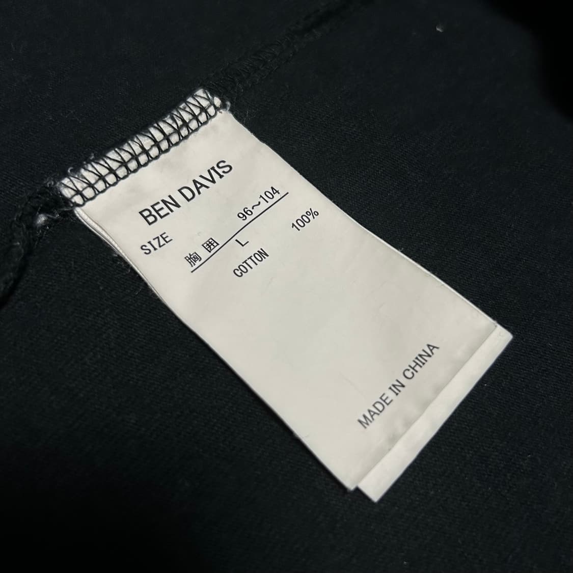 [L] Ben davis 벤 데이비스 블랙 포켓 긴팔티 상품이미지5