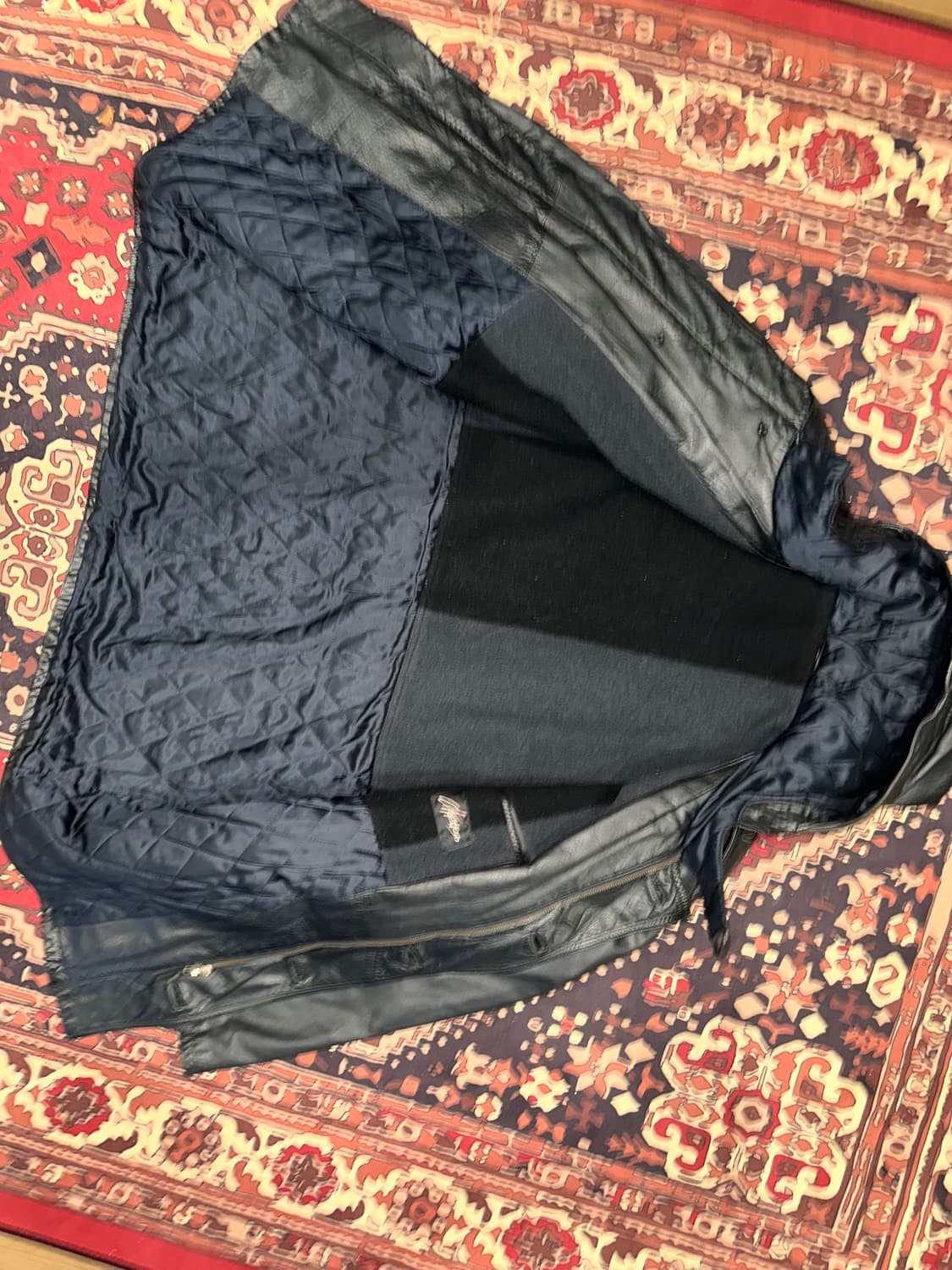 ( 2XL ) 가죽코트 가죽카코트 겨울코트 양가죽자켓 빈티지가죽 상품이미지9