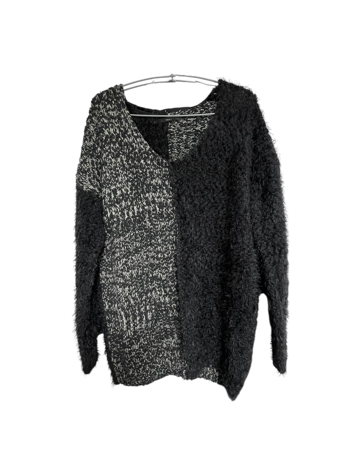 JPN 그런지 트리밍 오프숄더 루즈핏 니트 고딕고스펑크오네갸루다크웨어 상품이미지5