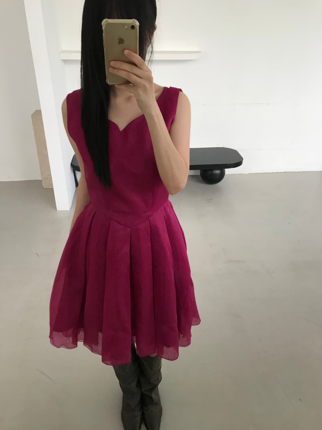 vintage pink one-piece 상품이미지3
