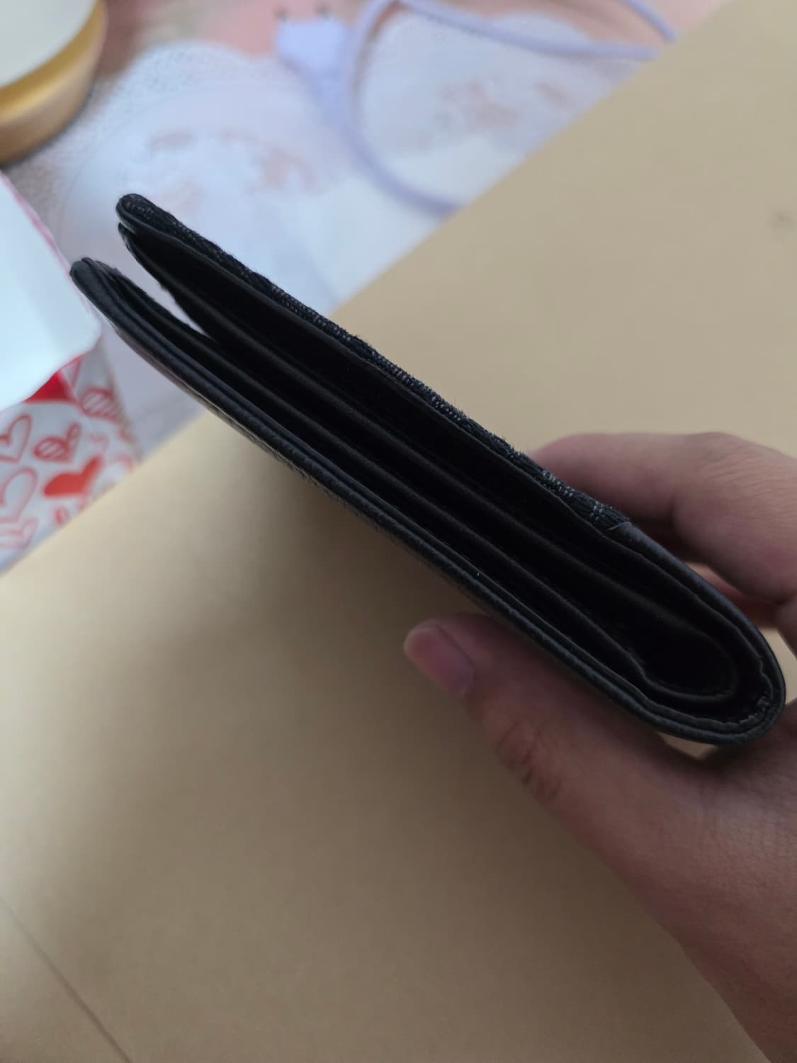 디올 오블리크 새들 반지갑 블랙 상품이미지4