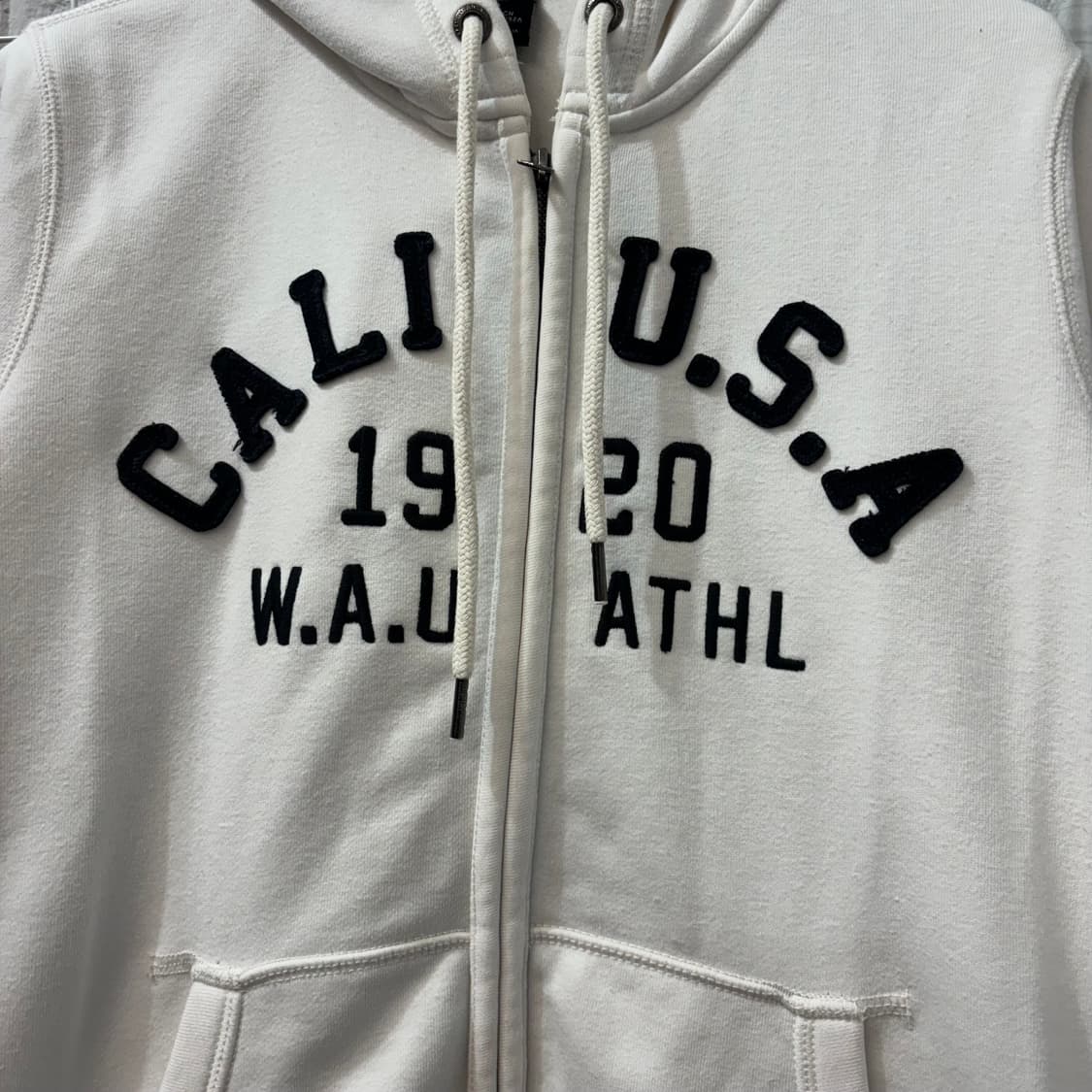 후아유 y2k 화이트 후드집업 L 상품이미지5