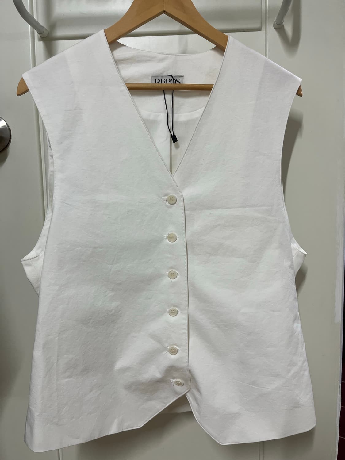 Repos over cotton vest white리포스 오버 코튼베스트 상품이미지9