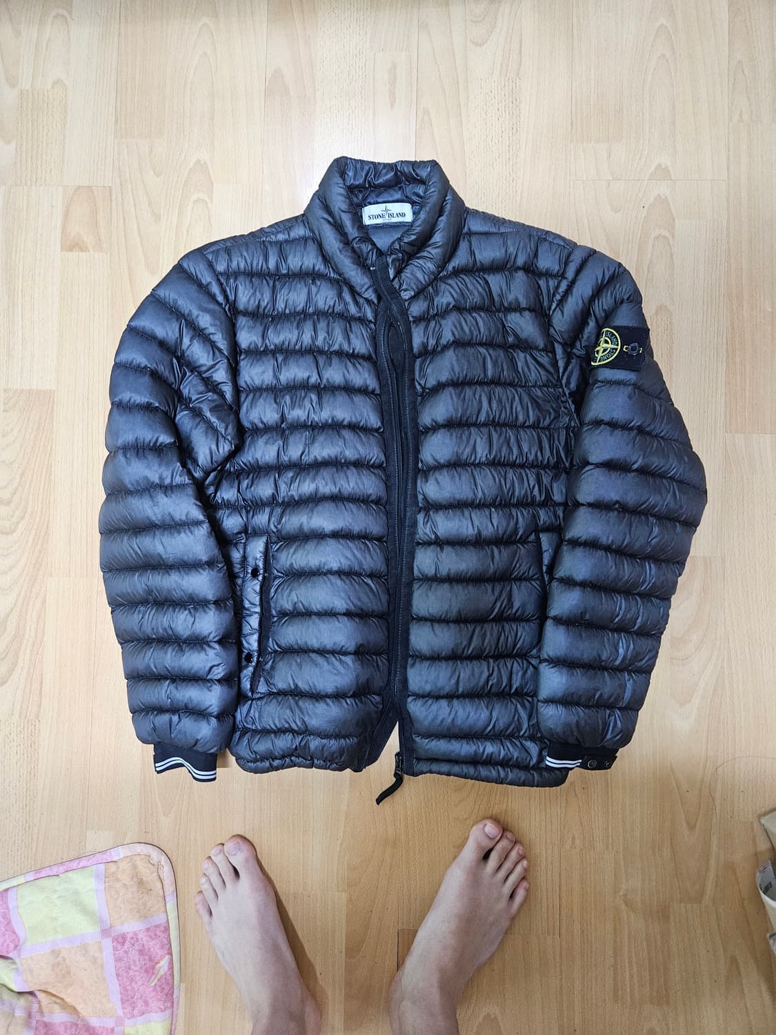 정품 스톤아일랜드 가먼트 다이 구스다운 패딩 L사이즈 상품이미지1