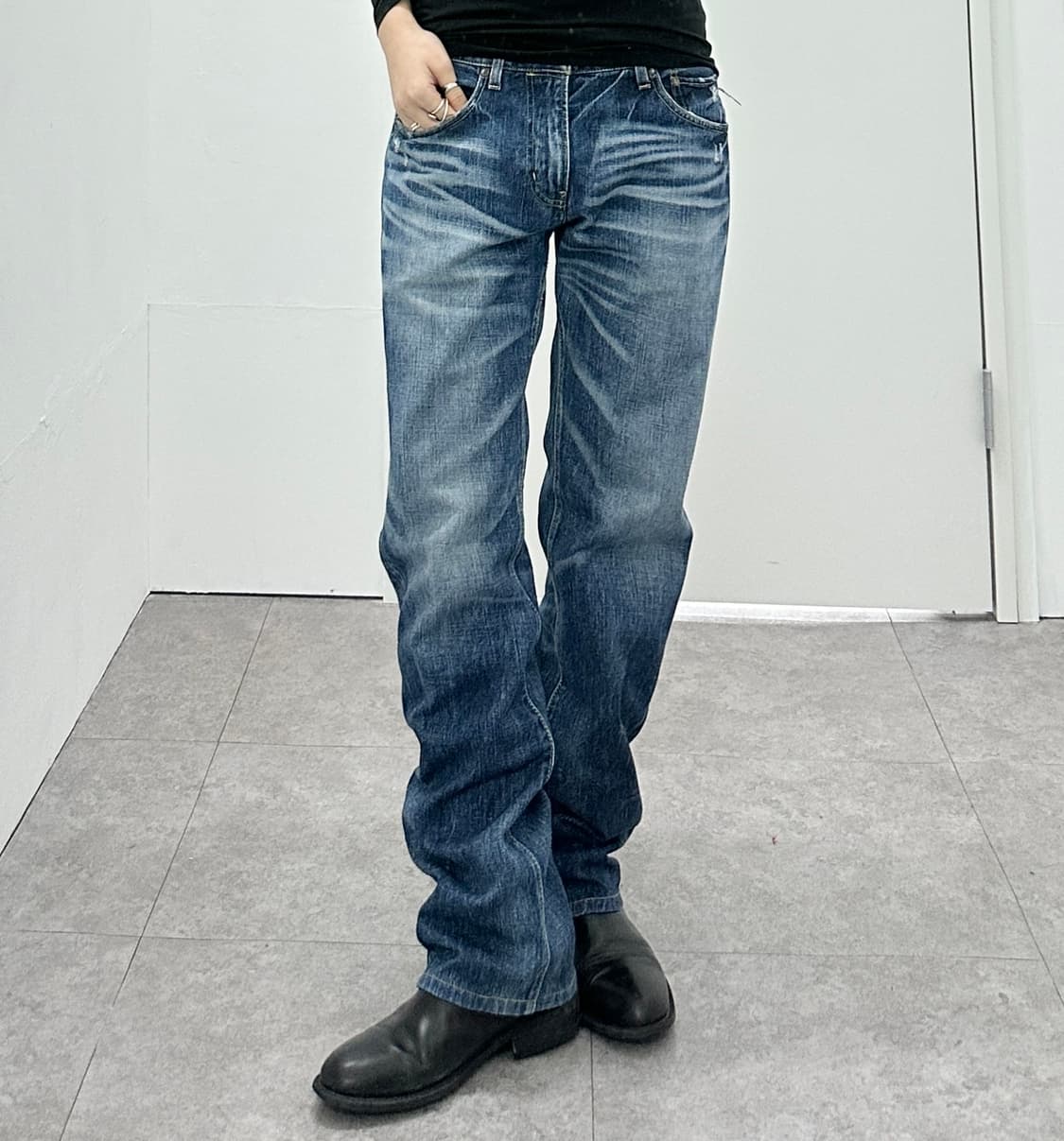 Back Number washing denim pants 상품이미지1