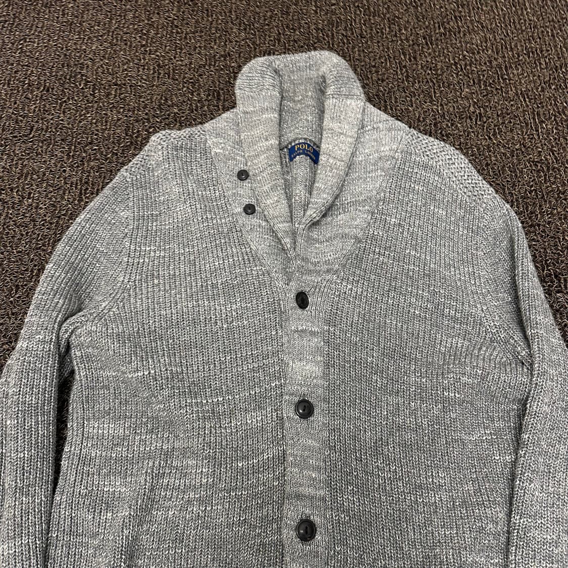POLO 폴로 랄프로렌 숏카라 니트 가디건 그레이 L 상품이미지2