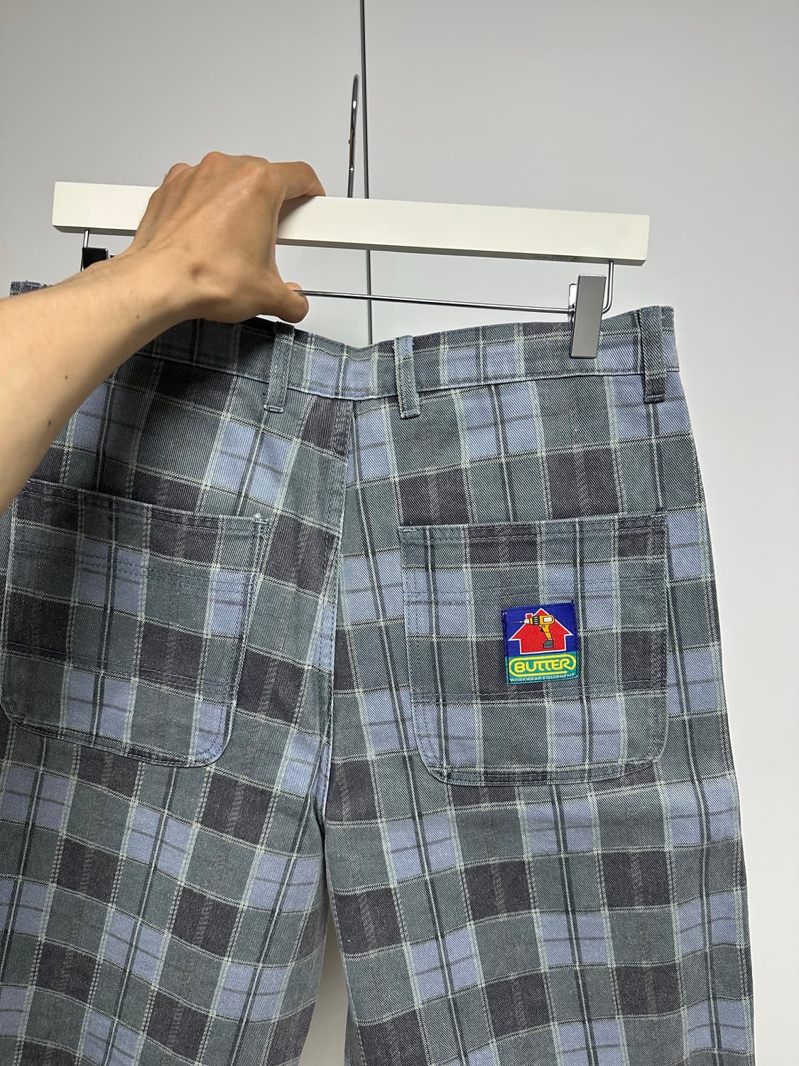 버터굿즈 체크 버뮤다 팬츠 급처 상품이미지3