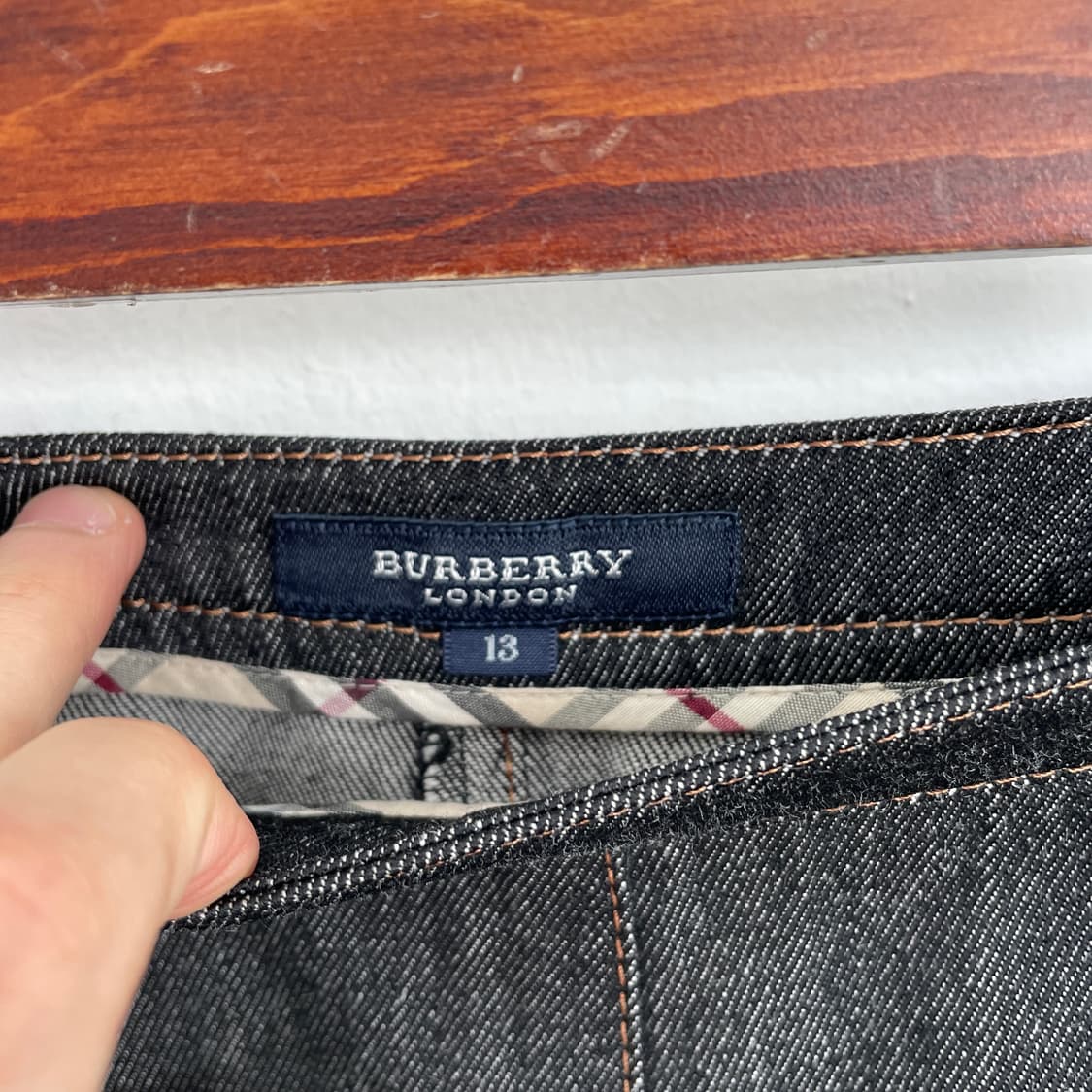 버버리 데님 롱 스커트 상품이미지7