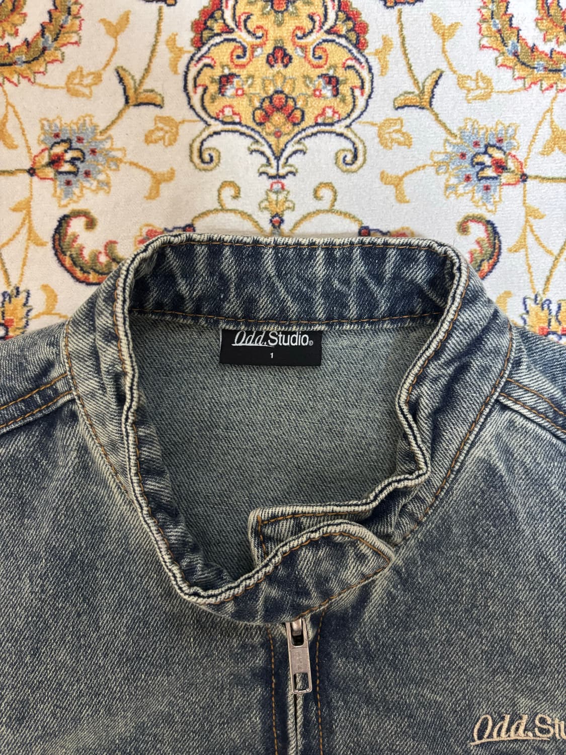 오드스튜디오 워싱 데님 크롭자켓 상품이미지2