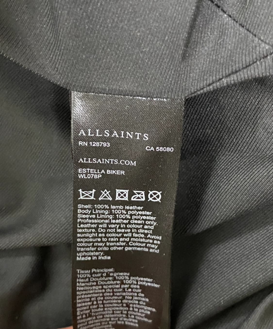 Allsaints Estella motor jacket 올세인츠 모토자켓 상품이미지4