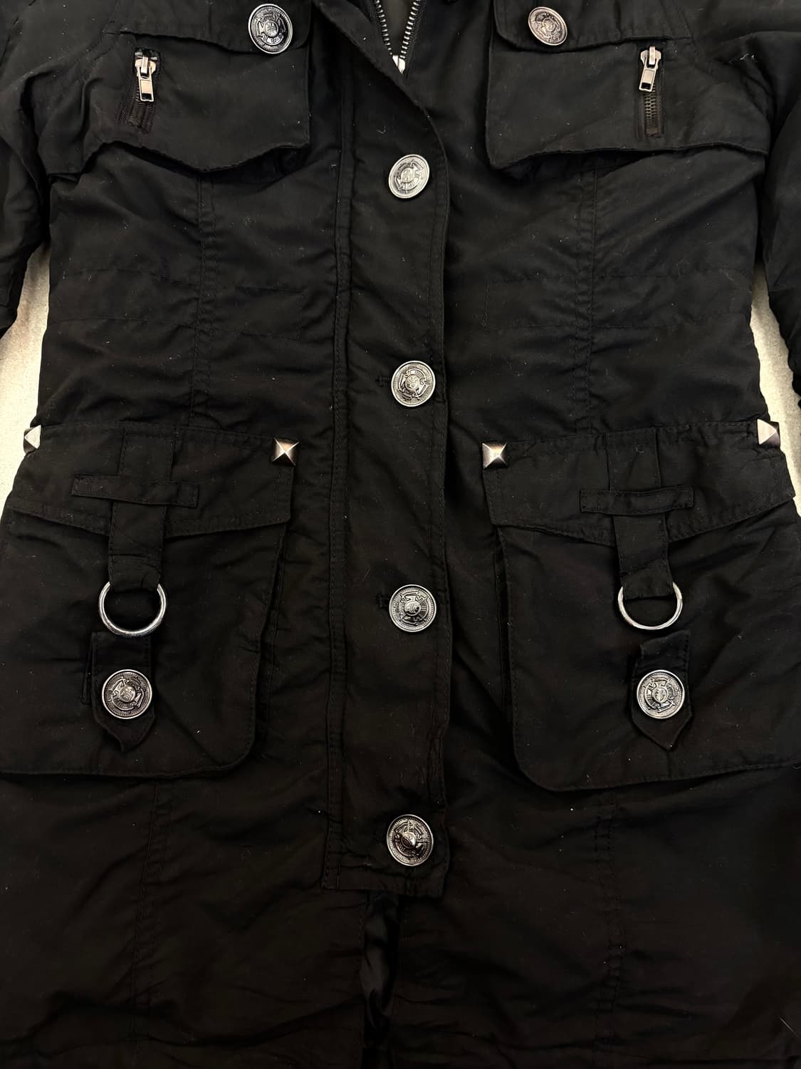 블랙 셔링 y2k 자켓 상품이미지4